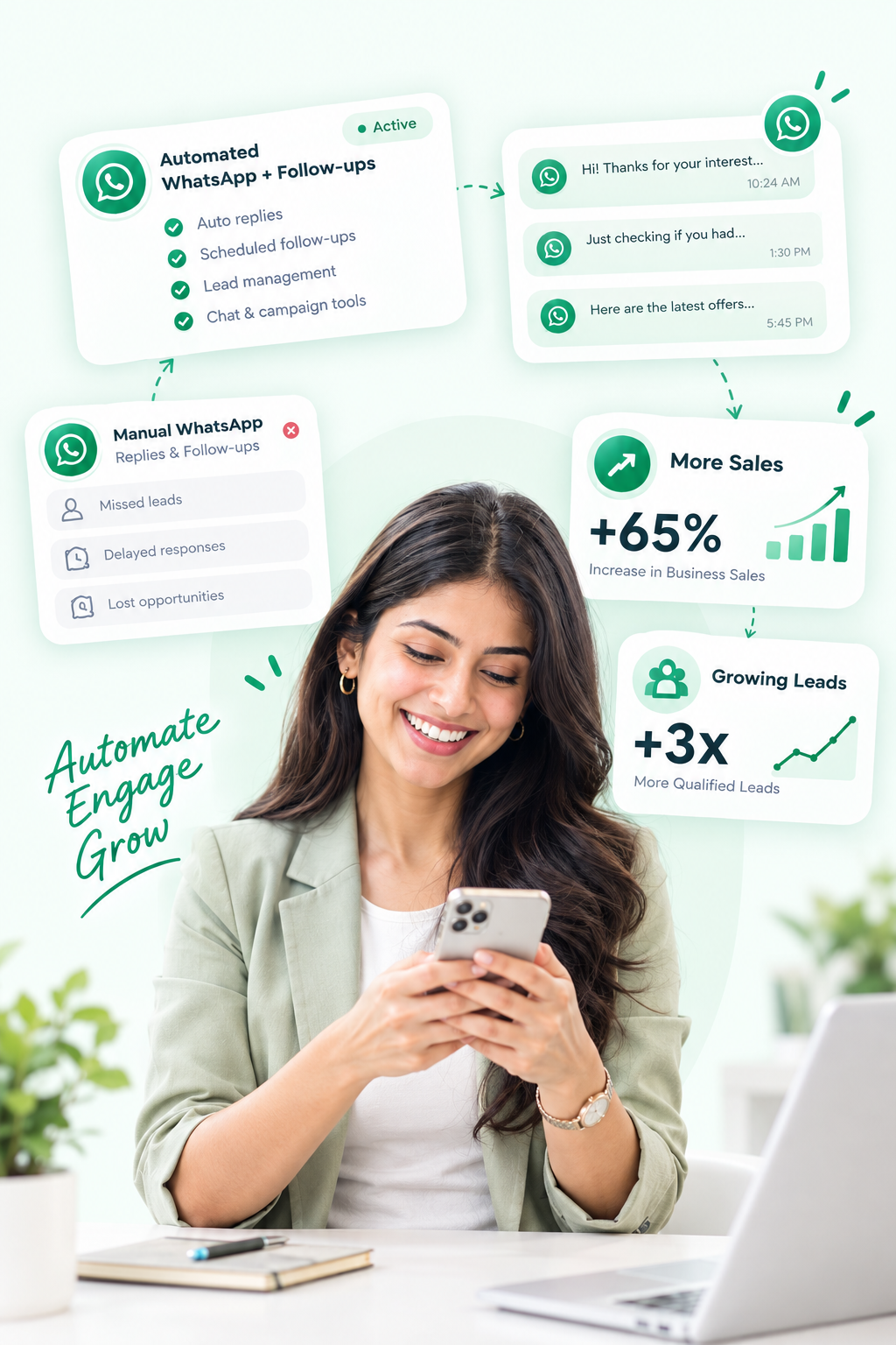 Magic Square WhatsApp Marketing CRM and Broadcast Dashboard